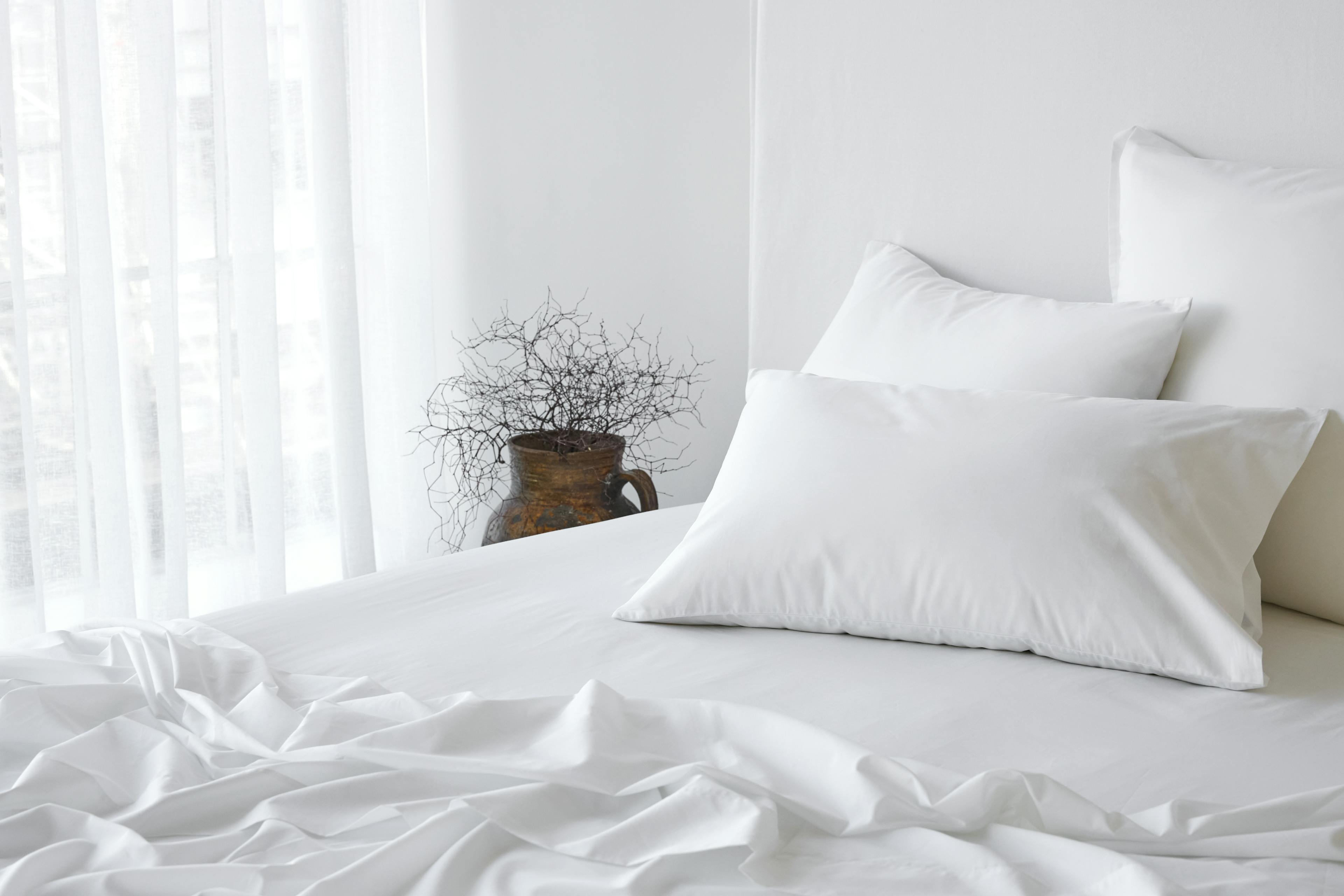 Fresh Cotton Percale Sheet Set in White