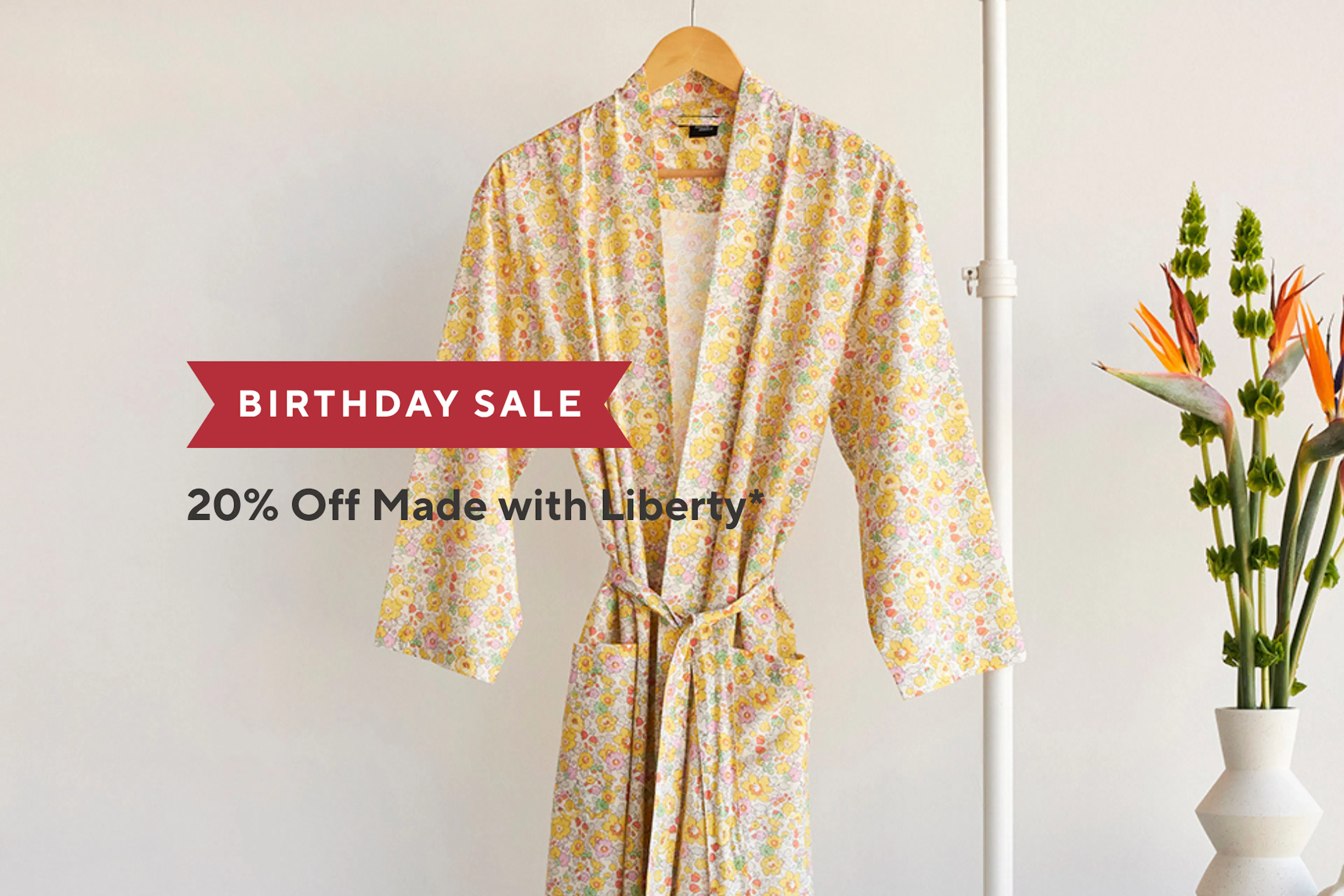 Birthday Sale - 20% off Made with Liberty