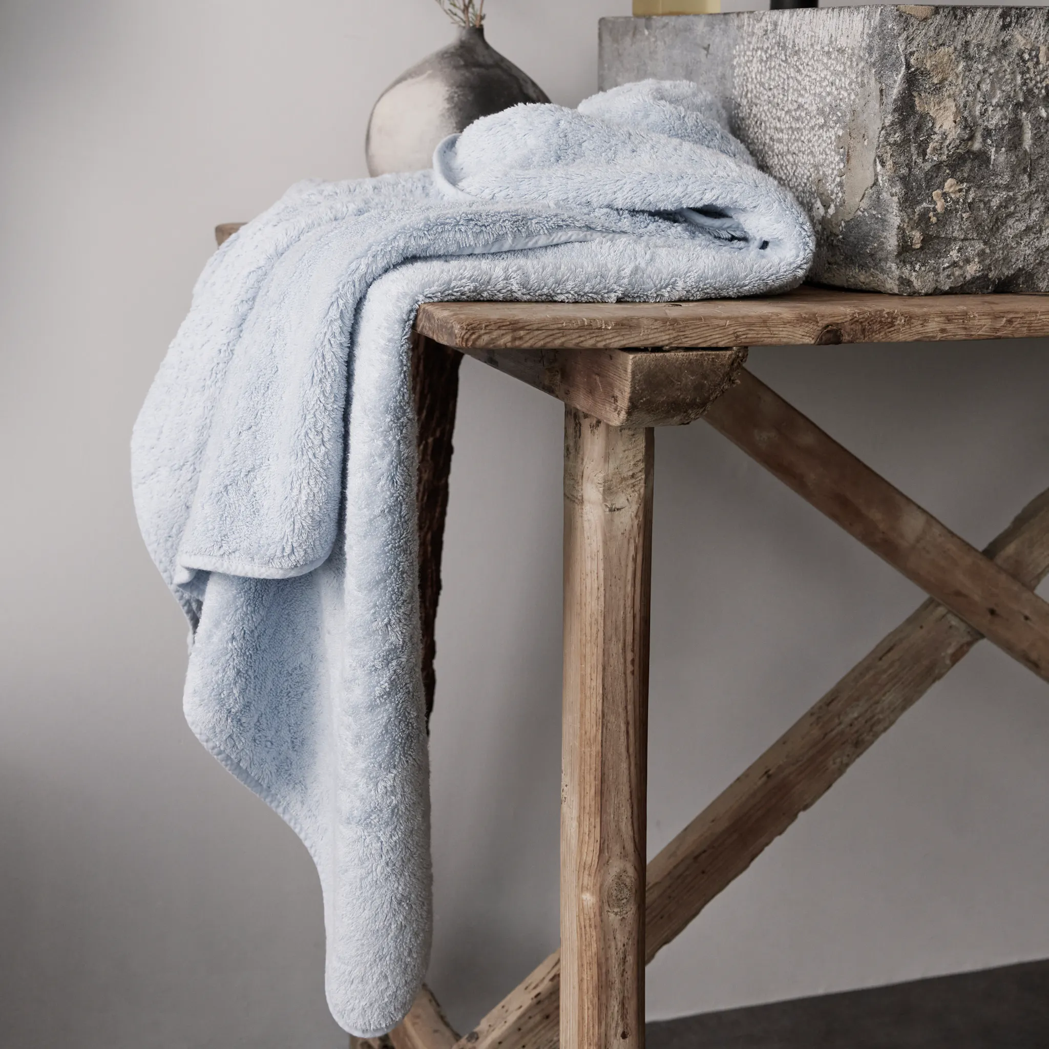 Super Pile Towels in Sky