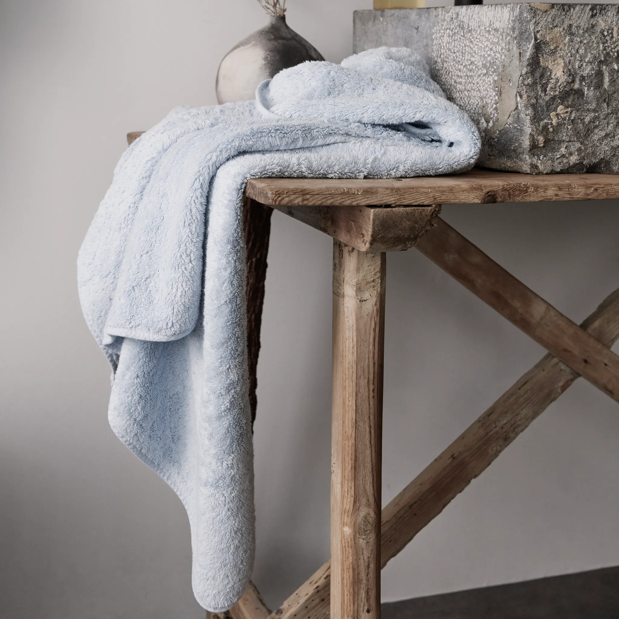 Super Pile Towels in Sky