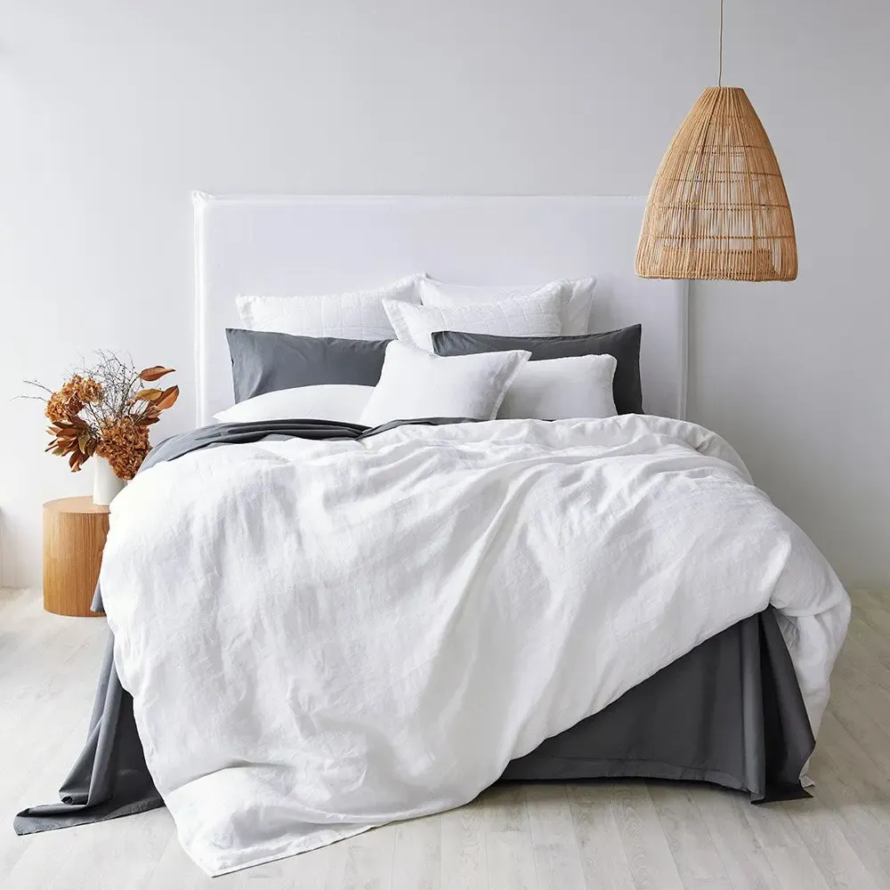 Pure Linen Duvet Cover White