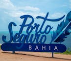 Imagem do letreiro de Porto Seguro na Bahia.