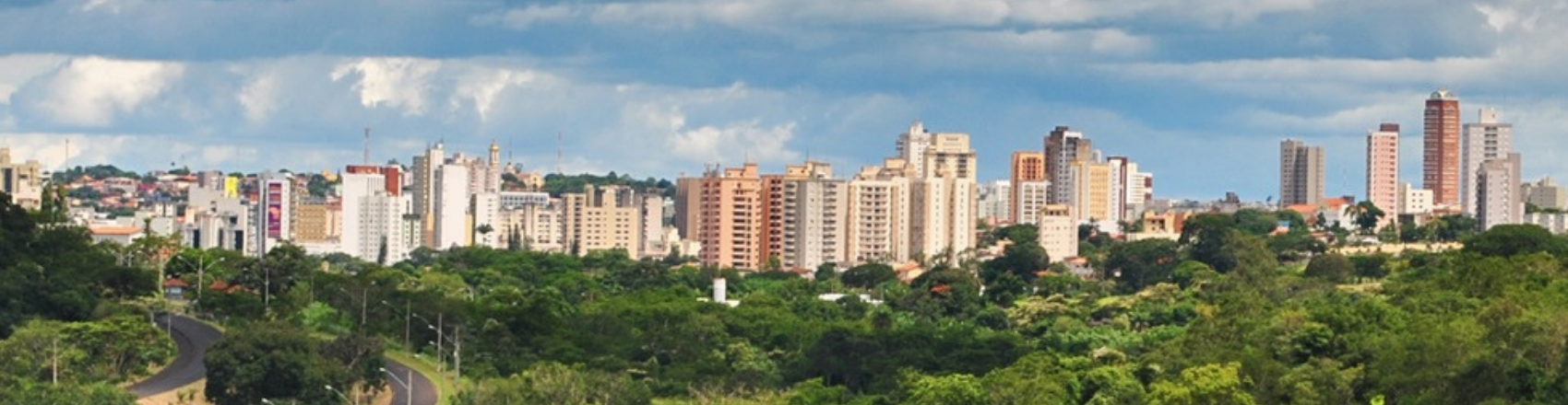 Vista panorâmica de Uberaba. 
