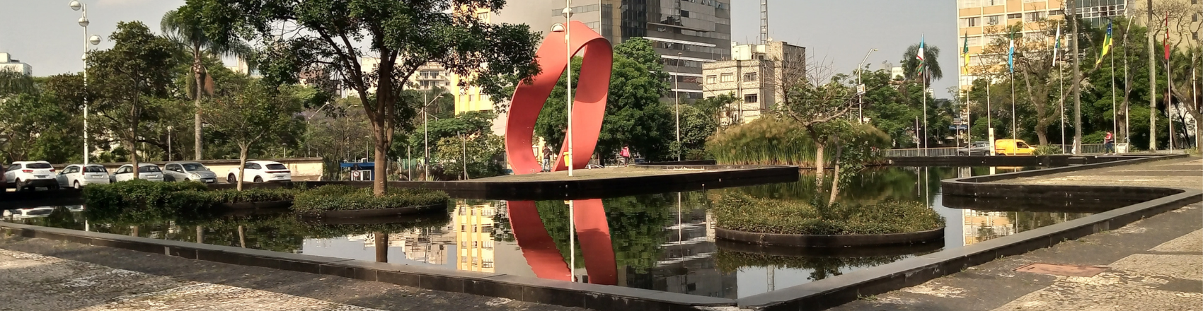 Espelho d'água em Santo André.