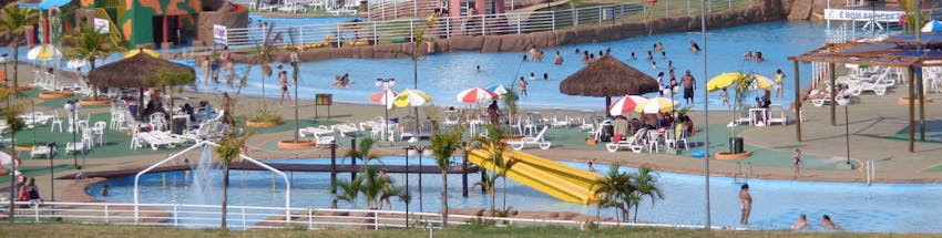 Parque aquático em Presidente Prudente.