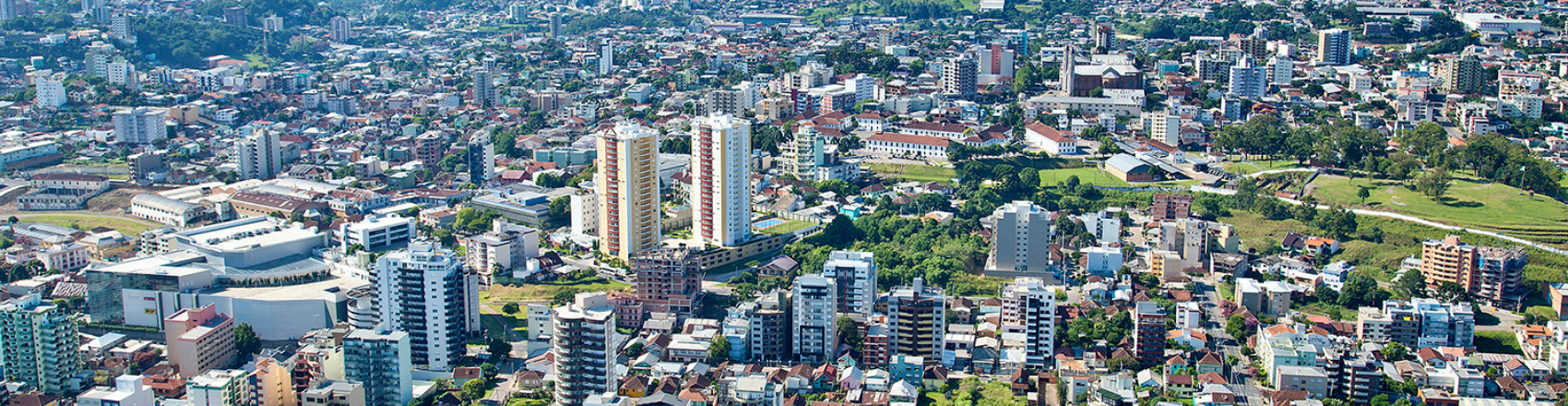 Vista panorâmica da cidade de Caxias do Sul.