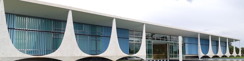 Fachada do Palácio da Alvorada.