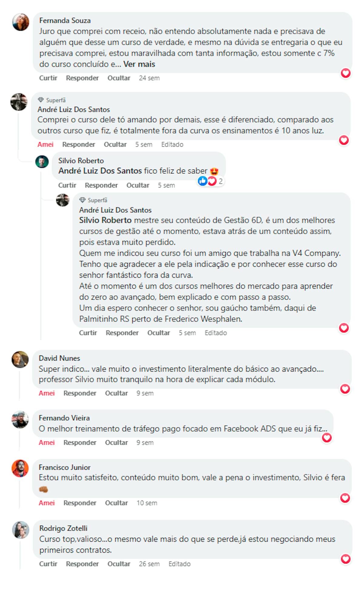 Comentários no facebook 1