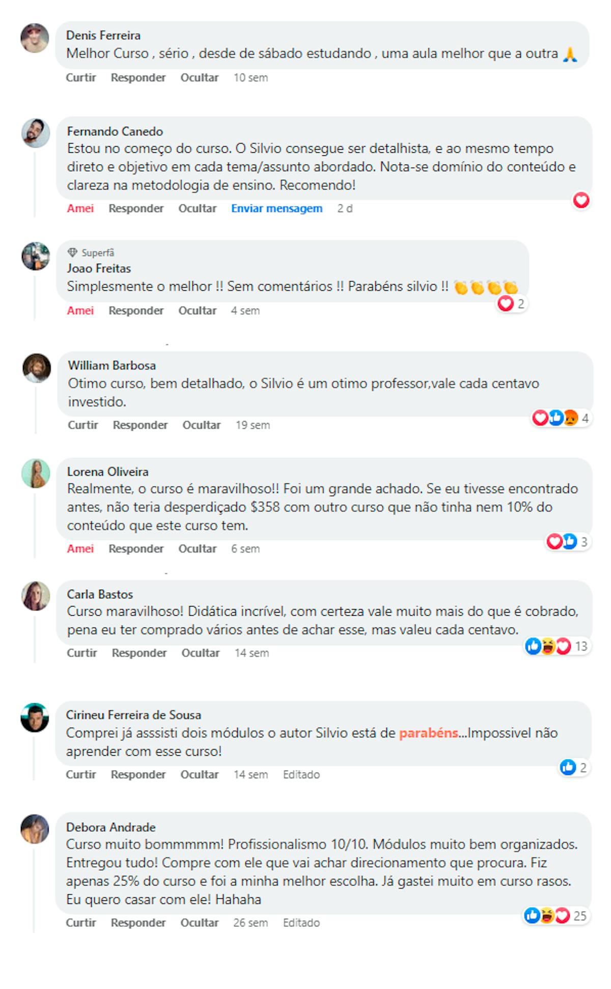 Comentários no facebook 5