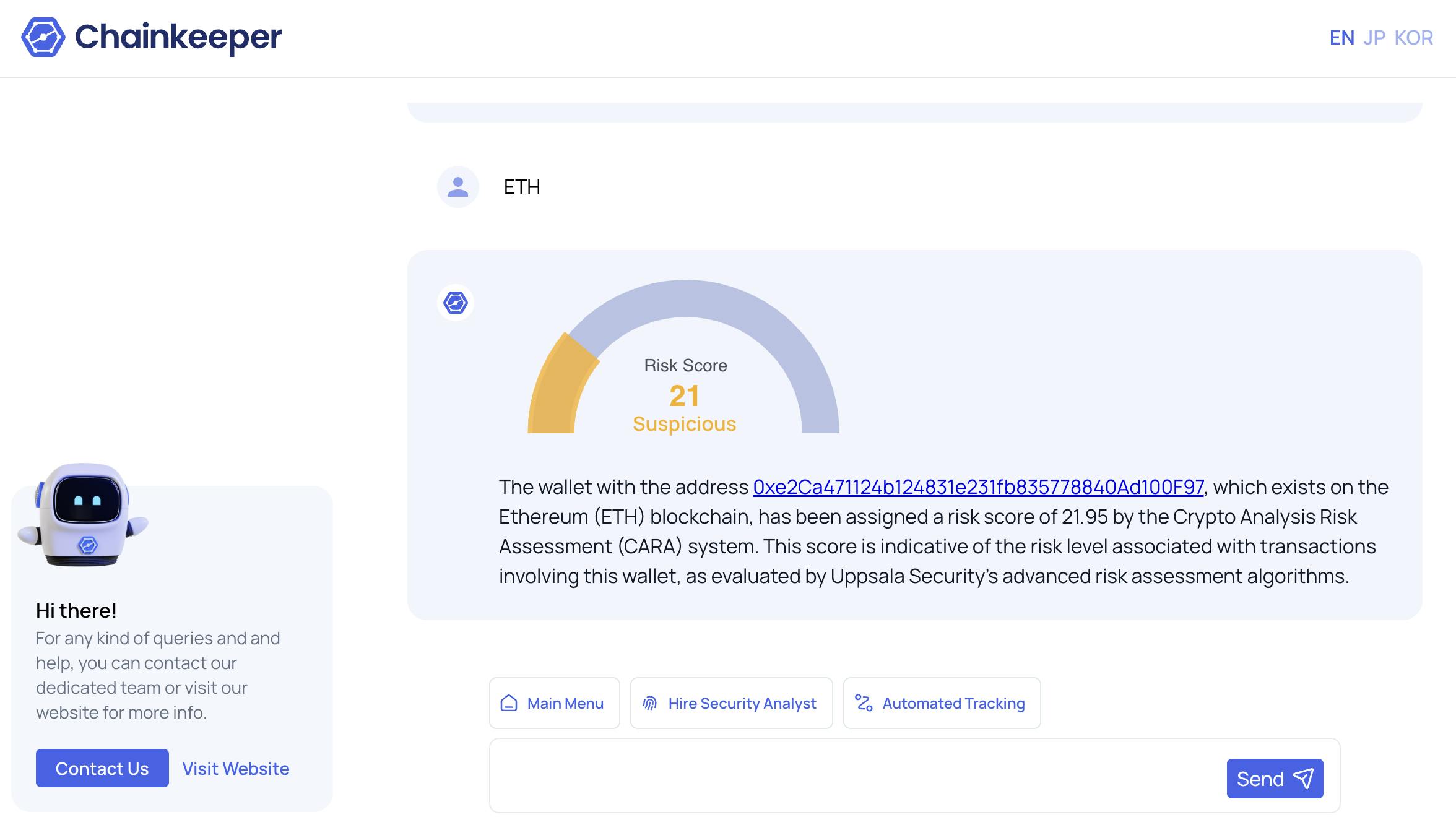 ETH_Wallet_Chainkeeper_Risk_Score