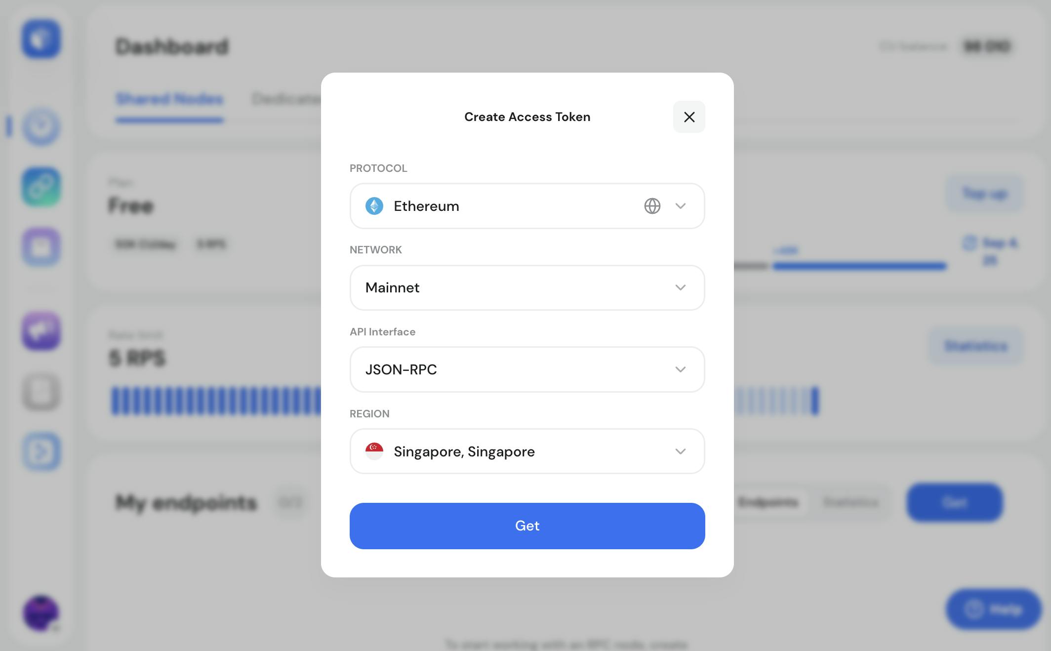 GetBlock’s Ethereum RPC endpoint routed to Singapore servers