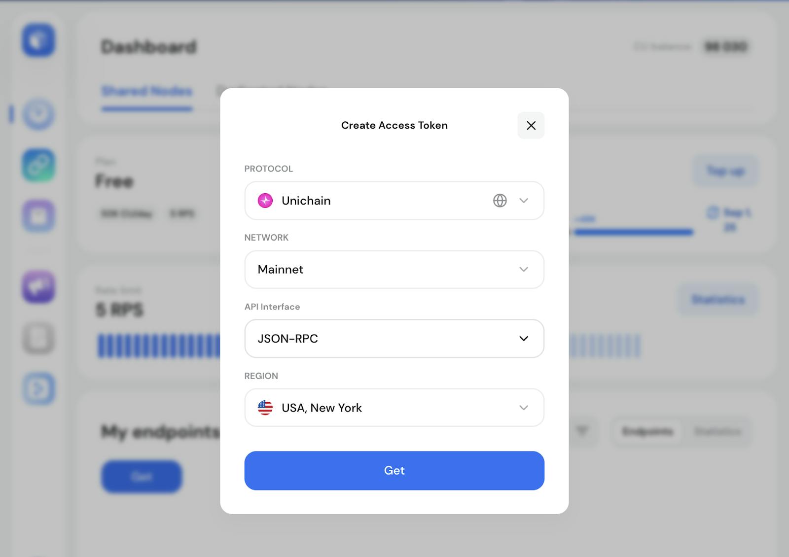 Getting access to Unichain mainnet RPC API via GetBlock account