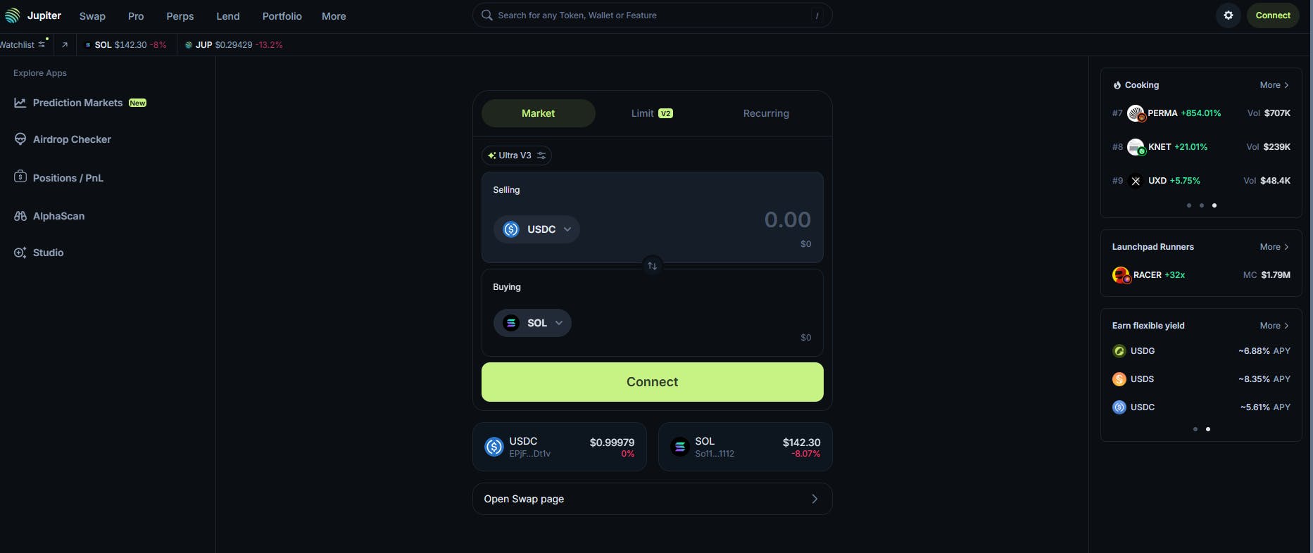 Jupiter primary interface