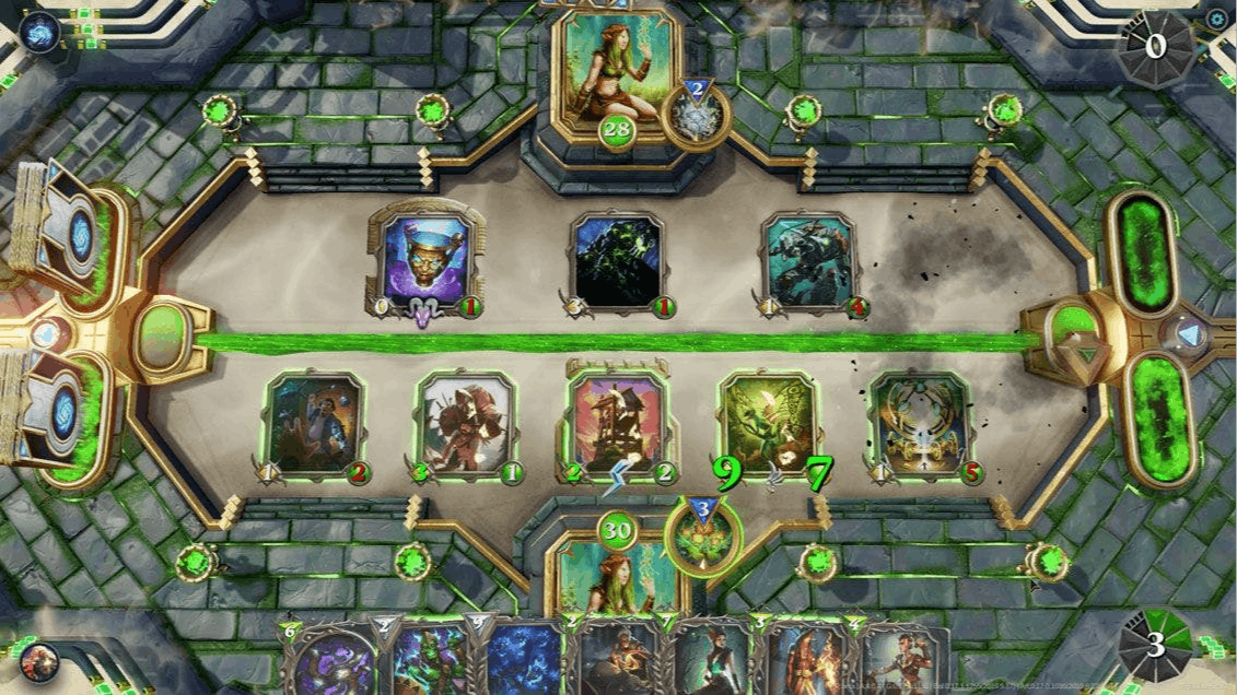 Gods Unchained cards interface