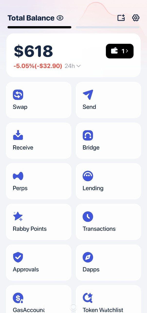 Rabby Wallet interface