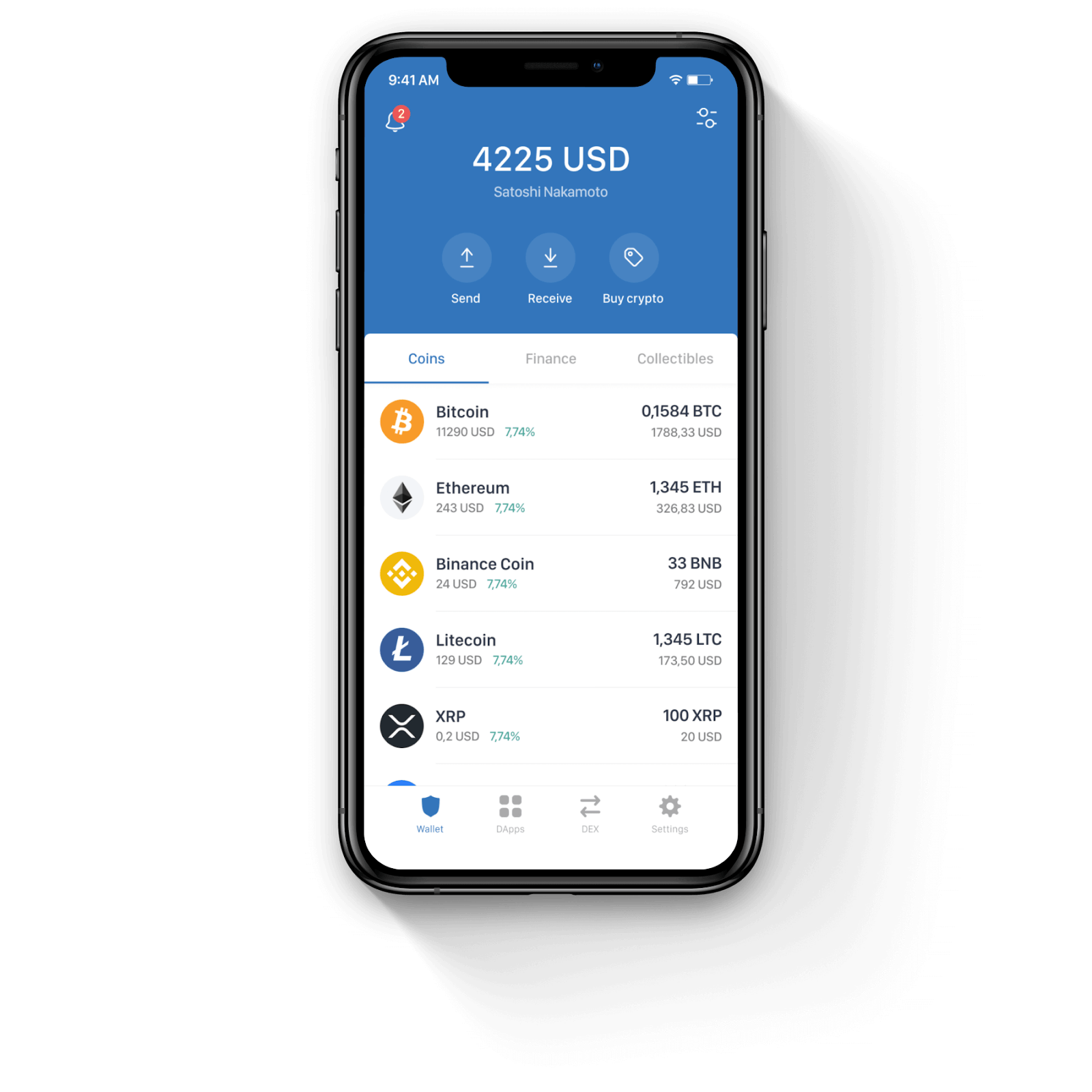 Trust Wallet interface