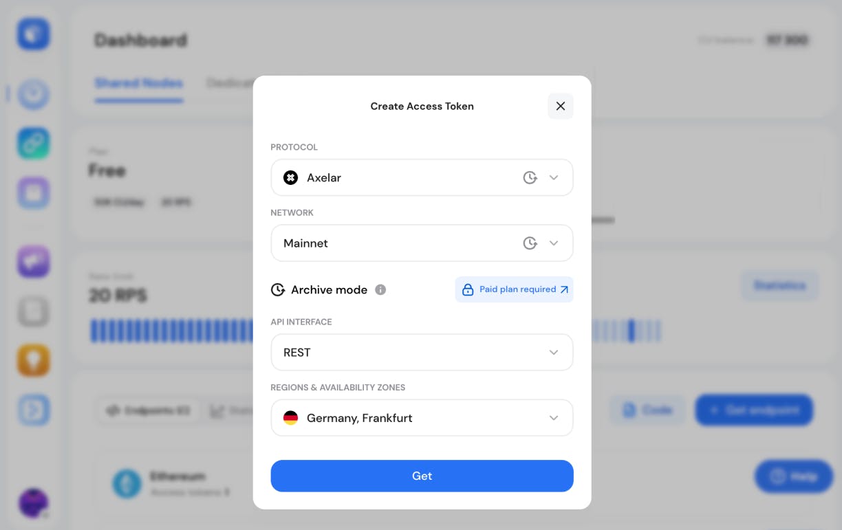 How to get Axelar RPC URL