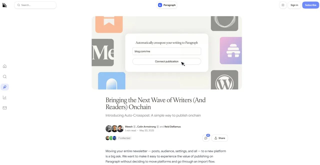 Paragraph article published