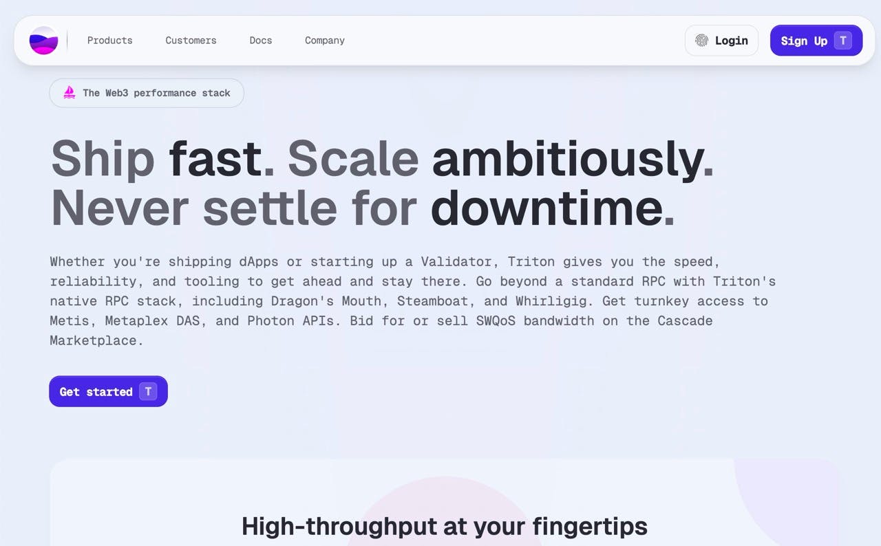 Triton One provider pros and cons