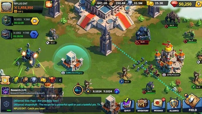 League of Kingdoms strategy battle