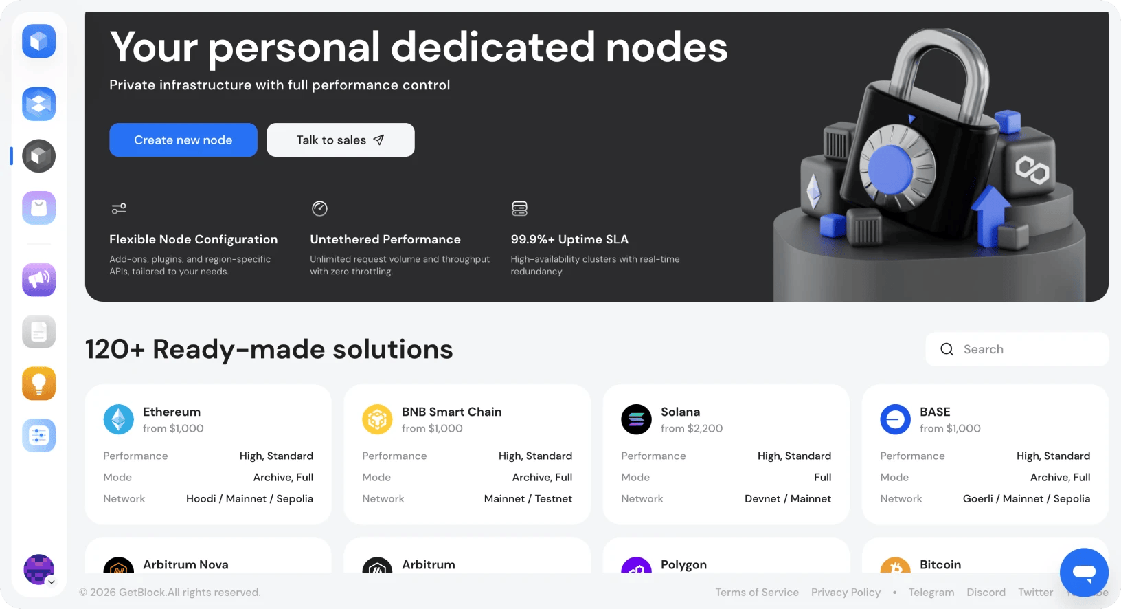 how to quickly deploy a private blockchain RPC server