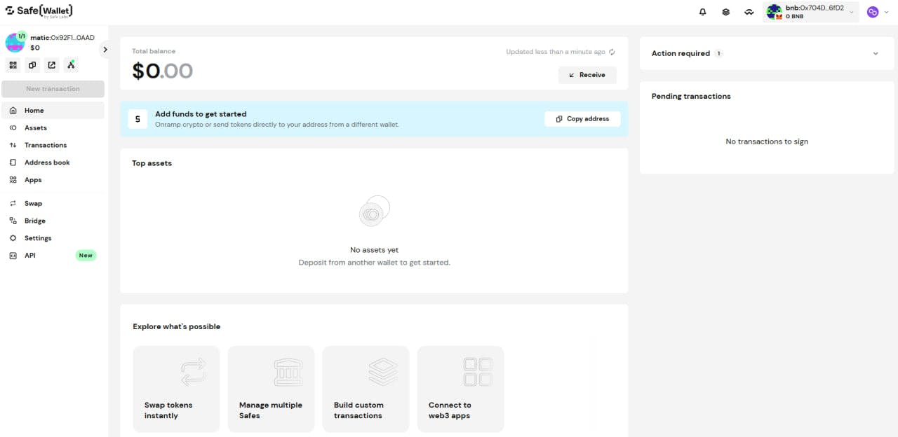 Safe Wallet web interface