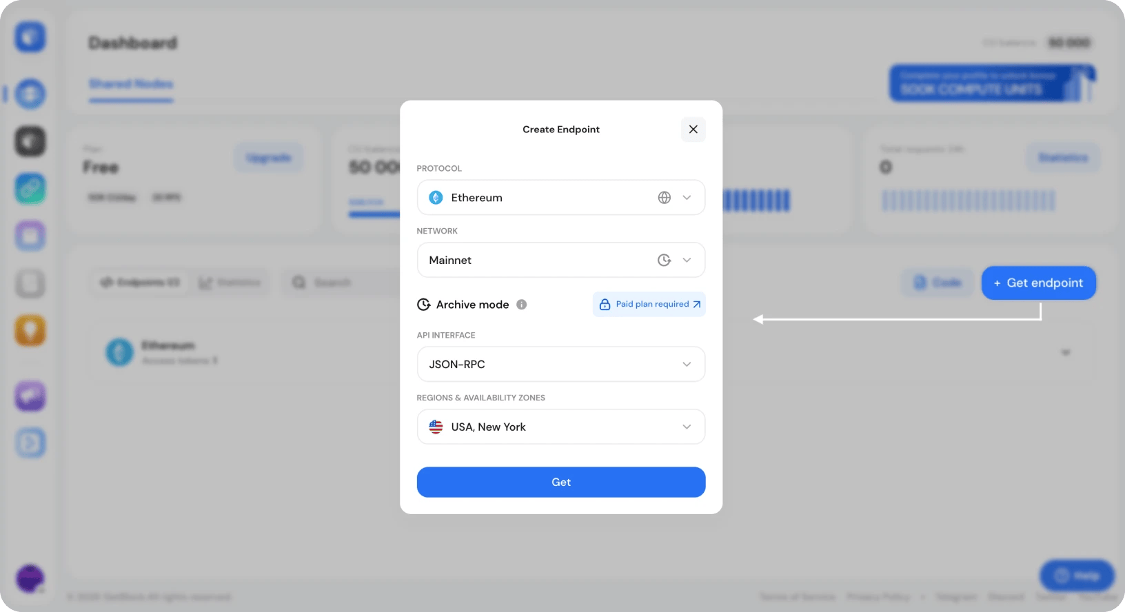 how to deploy a blockchain RPC endpoint and ccustomize its settings