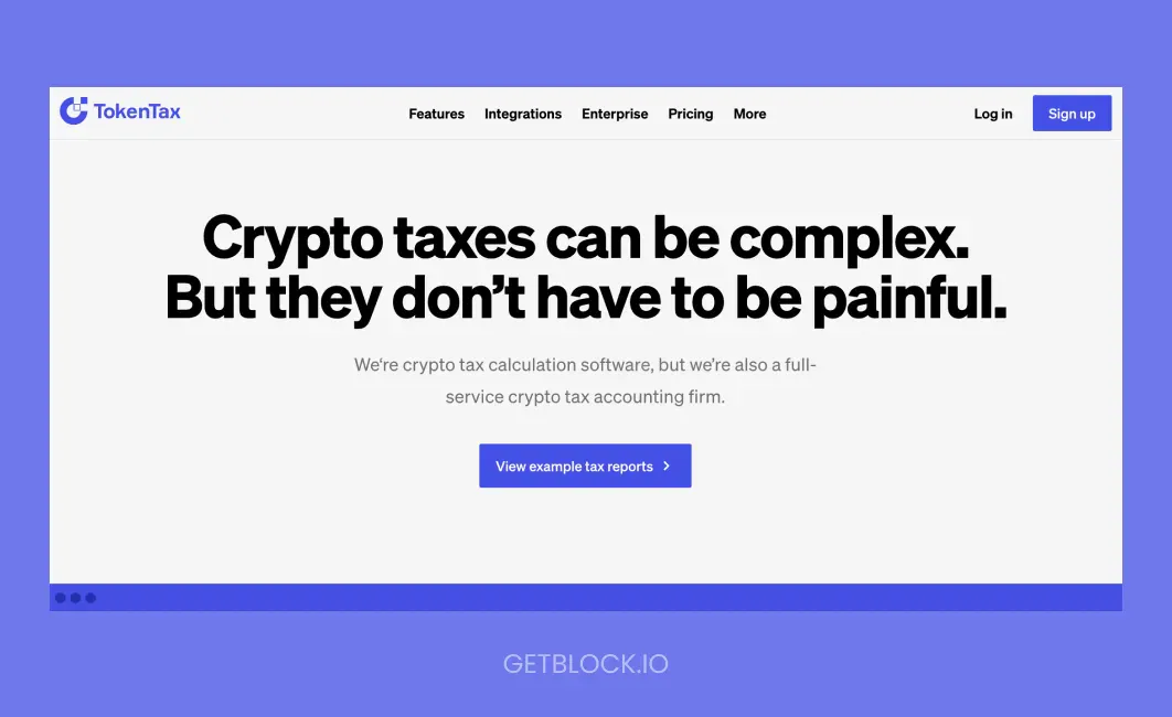 TokenTax software for crypto tax management