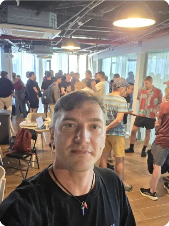 Vasily Rudomanov in the Network School, Malaysia