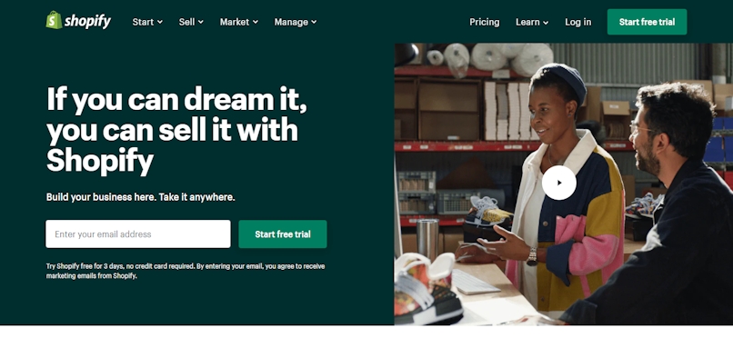 Shopify Plus website