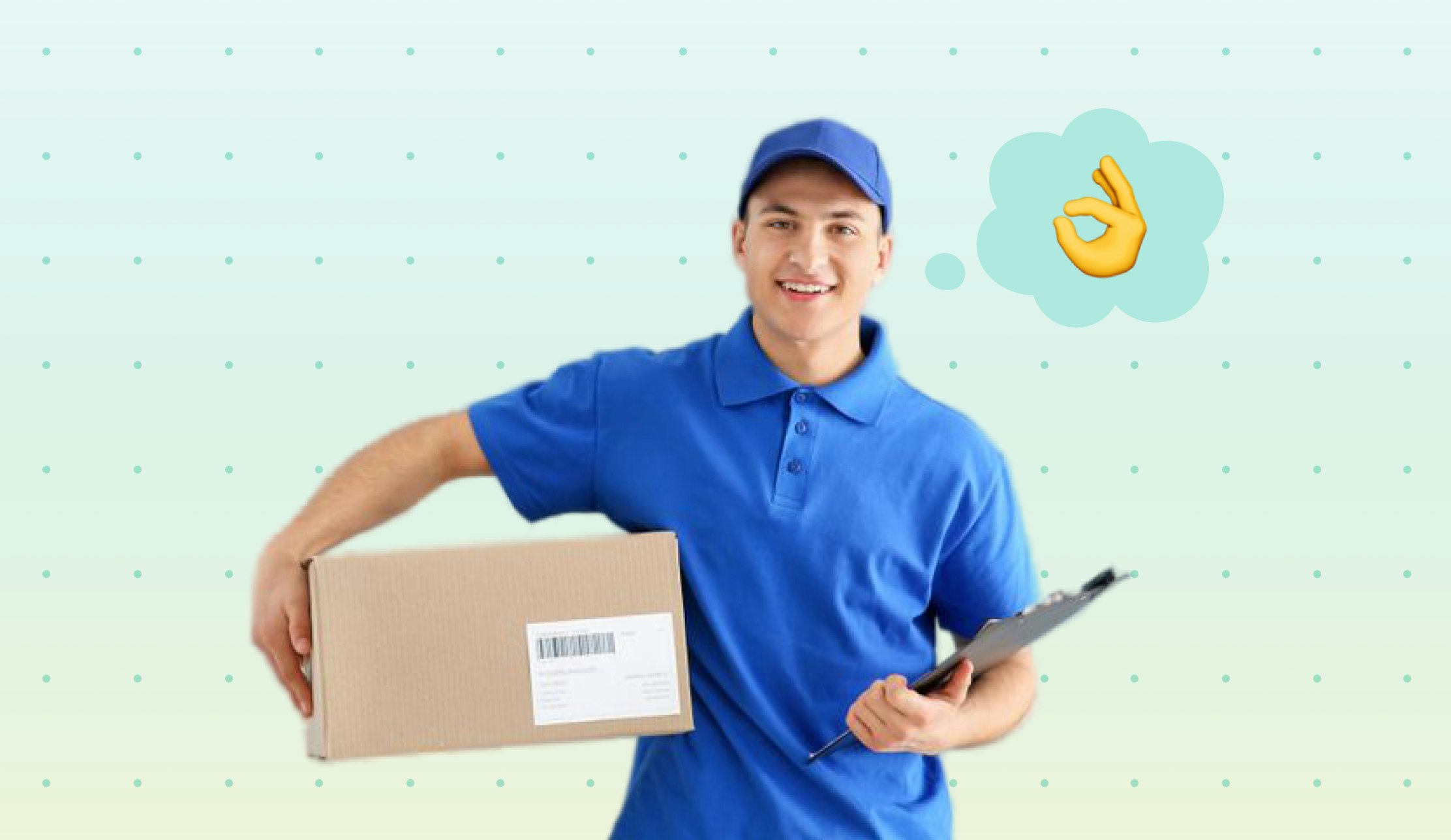 delivery man with box