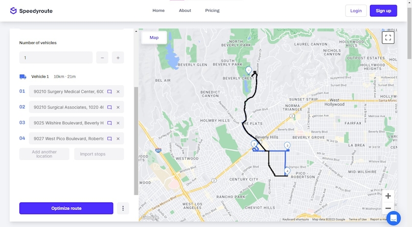 Best route planning apps: Speedy Route