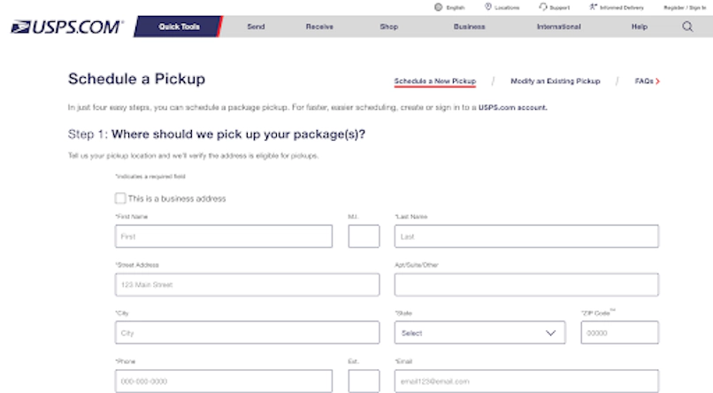 request-usps-package-pickup