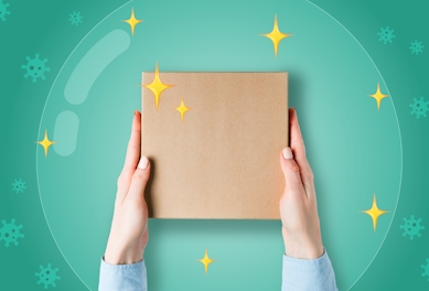 Germ swab analysis of packages header