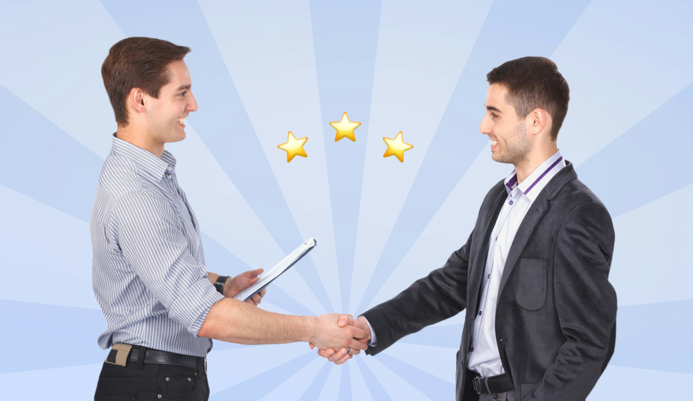 how to get courier cointracts: man meeting a client
