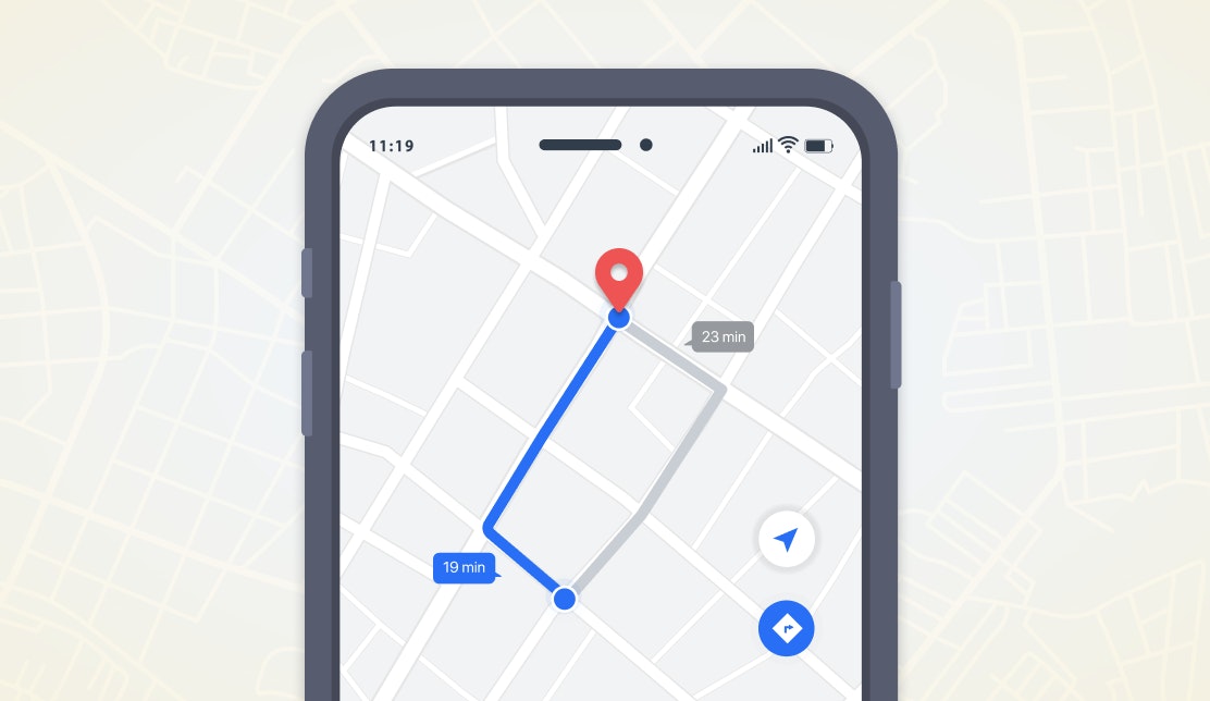 phone with route optimization software
