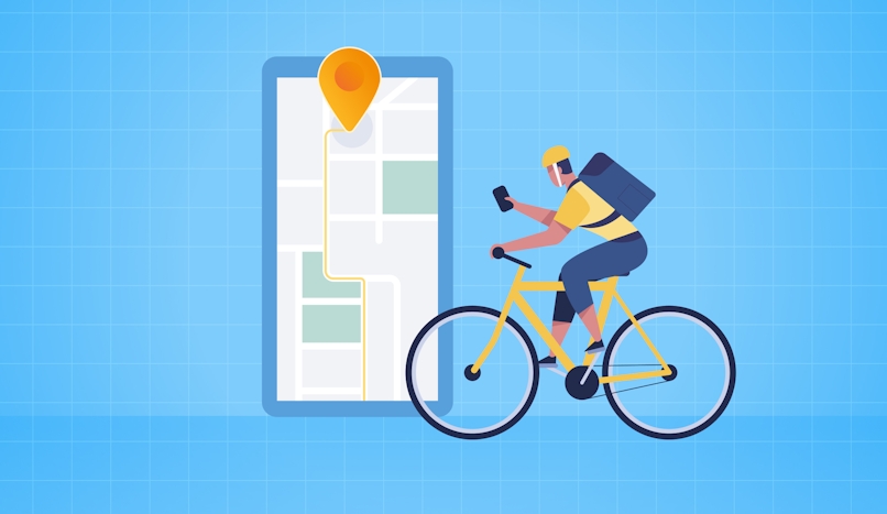 business self delivery by bicycle