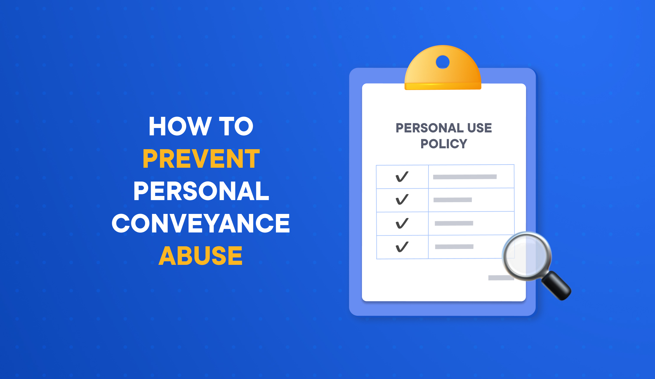 A Guide to Personal Conveyance