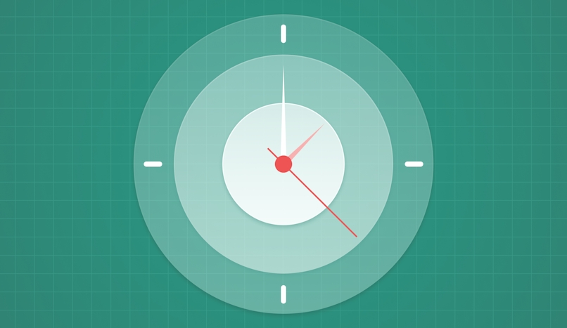 A clock that signifies drivers should take their time when delivering packages