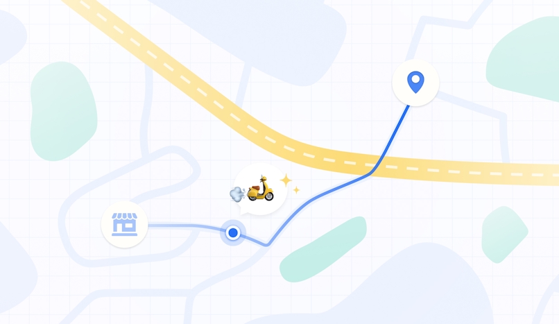 delivery driver route