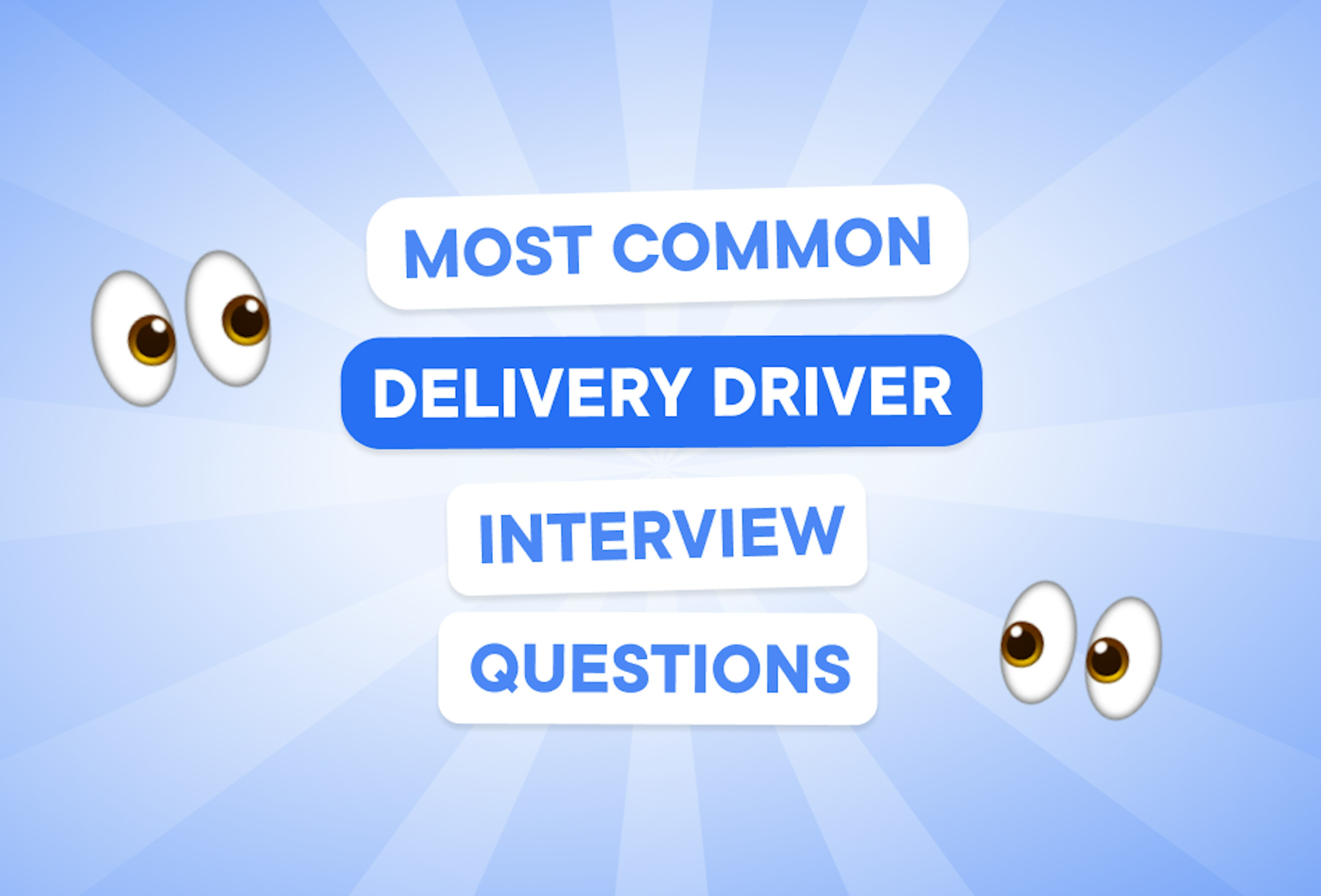 most-common-delivery-driver-interview-questions