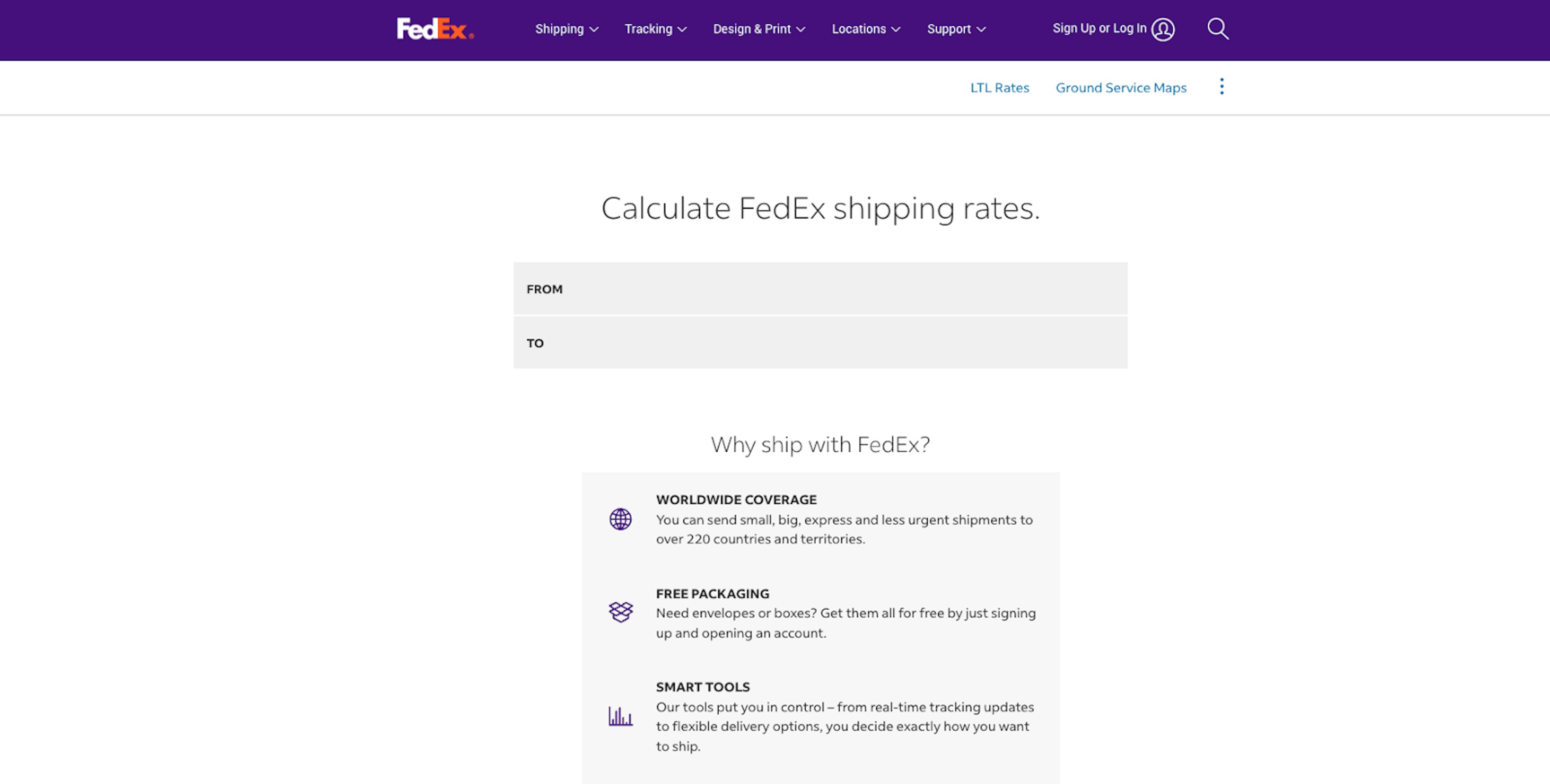 fedex postage calculator
