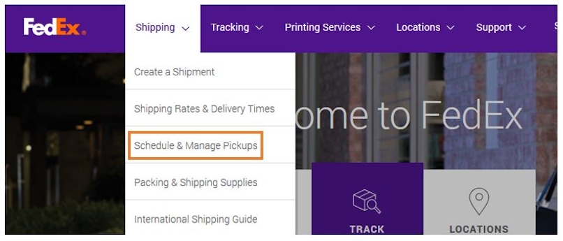 fedex pickup scheduling