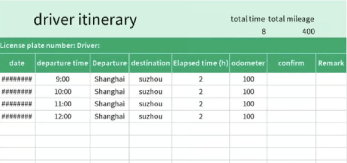 10 Driver Schedule Templates (Examples & Free Downloads)