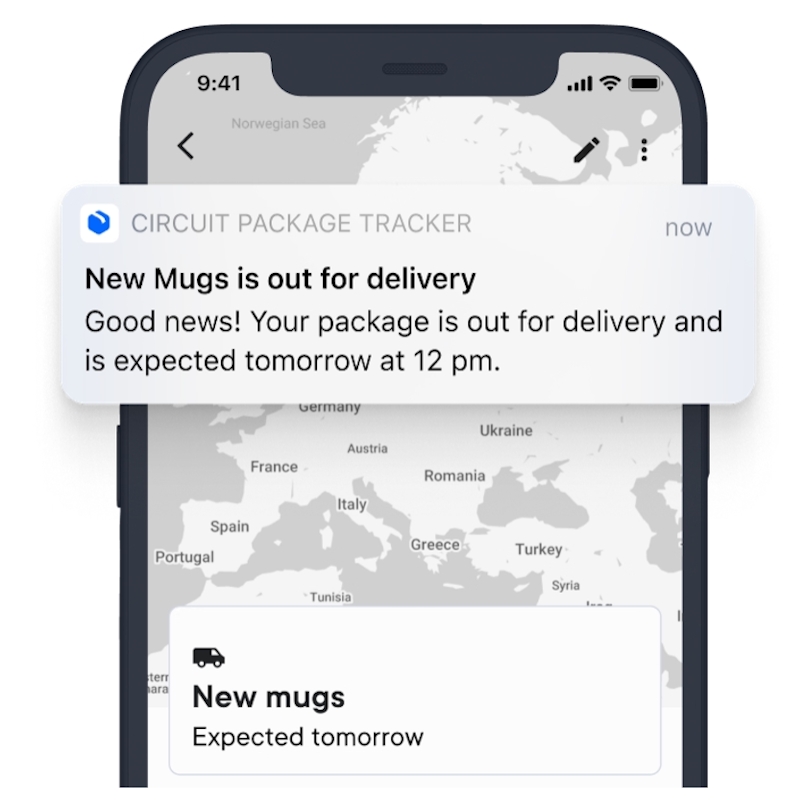 circuit for teams out of delivery notification