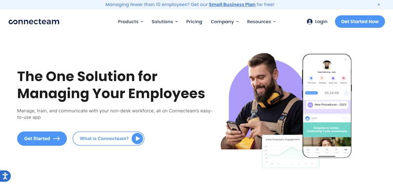 Connecteam home page