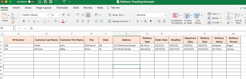 excel driver management spreadsheet