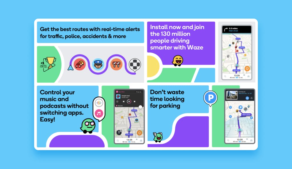 Waze route creator app