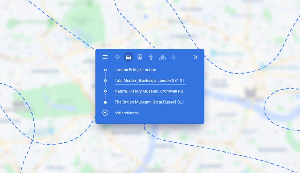 How to Plan a Route with Multiple Stops on Google Maps: Planning a multi-stop route