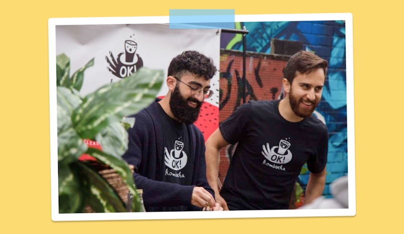 OK! Kombucha's Safa and Erik